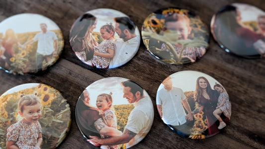 3" Round Custom Magnets (Set of 6)