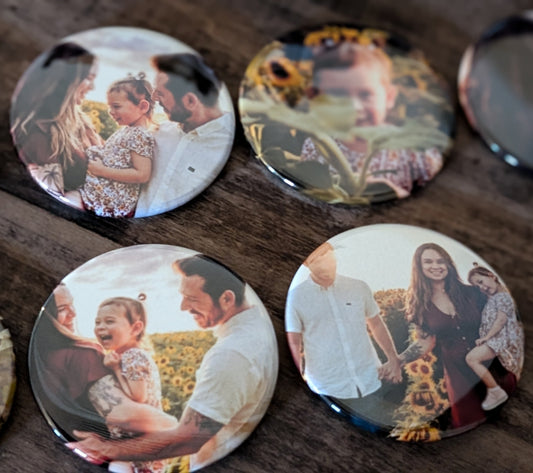 3" Round Custom Magnets (Set of 9)